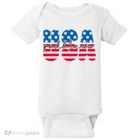 USA God Bless Patriot Celebration Baby Bodysuit thumb 0