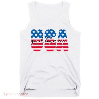 USA God Bless Patriot Celebration Tank Top