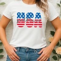 USA God Bless Patriot Celebration Women's T-Shirt thumb 2