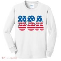 USA God Bless Patriot Celebration Kids Long Sleeve Shirt thumb 0