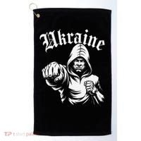 Ukraine Gift Flag Ukraini Kyiv Ukrainian Ukrajina Kyiv Golf Towel thumb 0