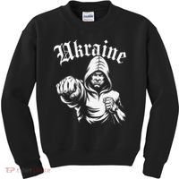 Ukraine Gift Flag Ukraini Kyiv Ukrainian Ukrajina Kyiv Kids Sweatshirt thumb 0