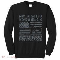 Usa Gun Flag My Rights DonT End Where Your Feelings Begin Sweatshirt thumb 0