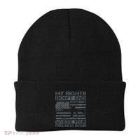 Usa Gun Flag My Rights DonT End Where Your Feelings Begin Beanie thumb 0
