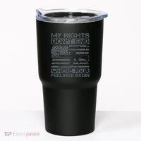 Usa Gun Flag My Rights DonT End Where Your Feelings Begin Tumbler thumb 0