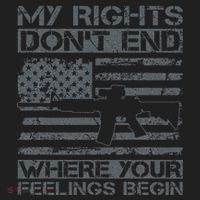 Usa Gun Flag My Rights DonT End Where Your Feelings Begin Tumbler thumb 3