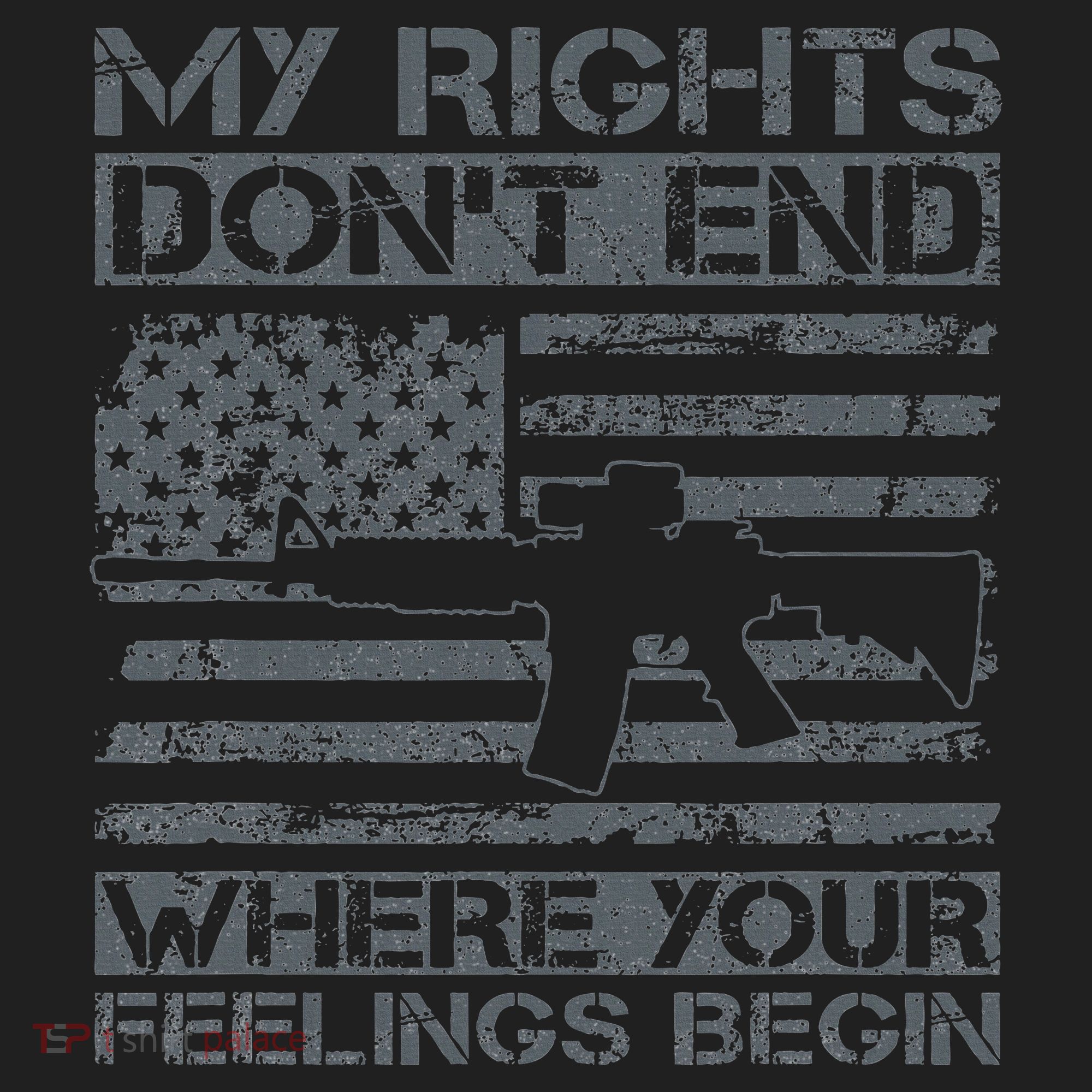 Usa Gun Flag My Rights DonT End Where Your Feelings Begin Hat