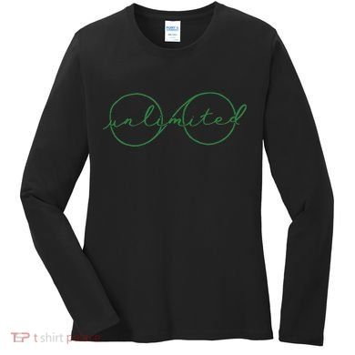 Unlimited Glasses Green Good Witch Bad Witch Women's Long Sleeve Shirt