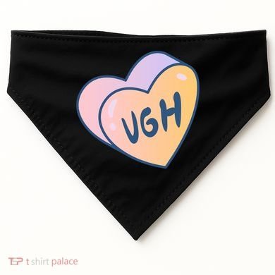 Ugh Heart USA-Made Doggie Bandana
