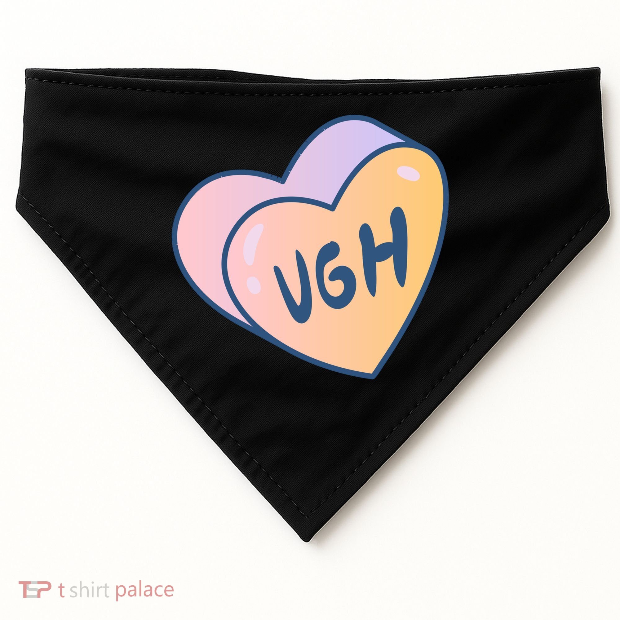Ugh Heart USA-Made Doggie Bandana