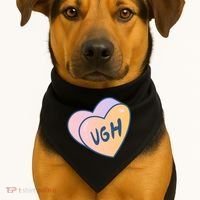 Ugh Heart USA-Made Doggie Bandana thumb 1