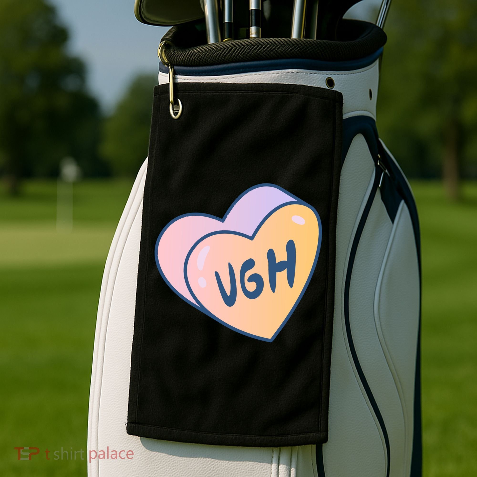 Ugh Heart Golf Towel