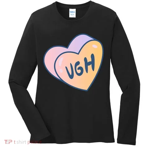 Ugh Heart Women's Long Sleeve Shirt in the selected color