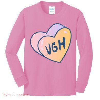 Ugh Heart Kids Long Sleeve Shirt