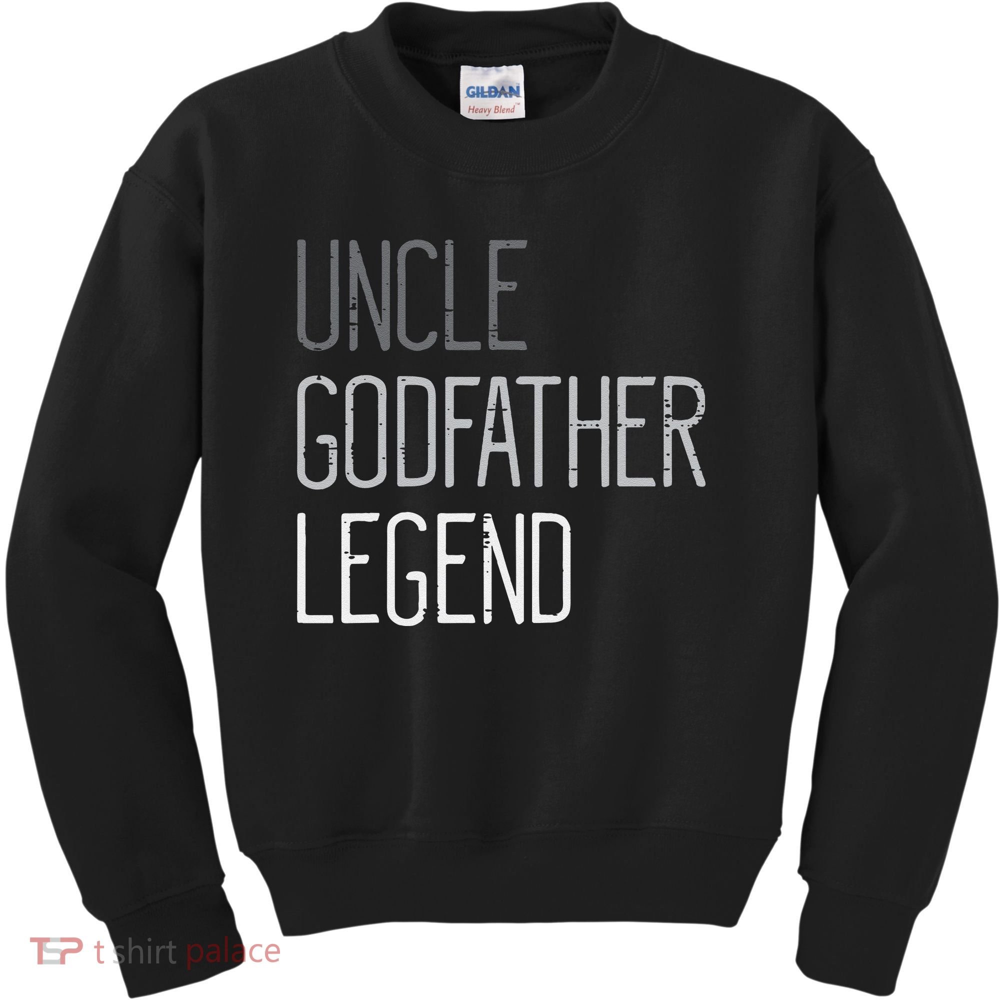Uncle Godfather Legend Funny Fathers Day Family Brother Kids Sweatshirt