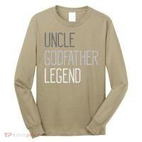 Uncle Godfather Legend Funny Fathers Day Family Brother Long Sleeve Shirt thumb 0