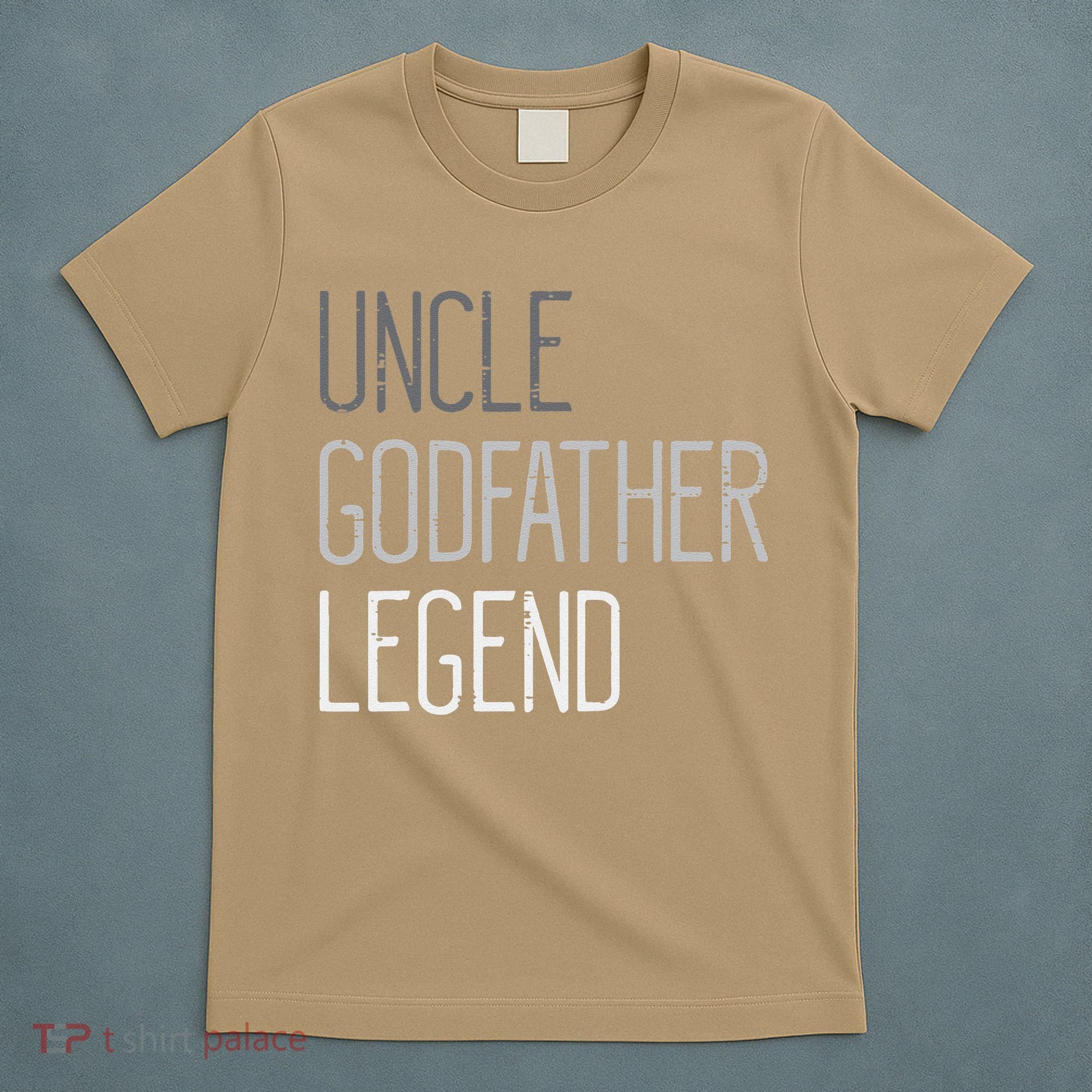 Uncle Godfather Legend Funny Fathers Day Family Brother T-Shirt