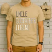 Uncle Godfather Legend Funny Fathers Day Family Brother T-Shirt thumb 6