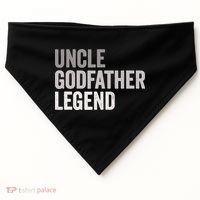Uncle Godfather Legend For A Favorite Uncle Family Baptism USA-Made Doggie Bandana thumb 0