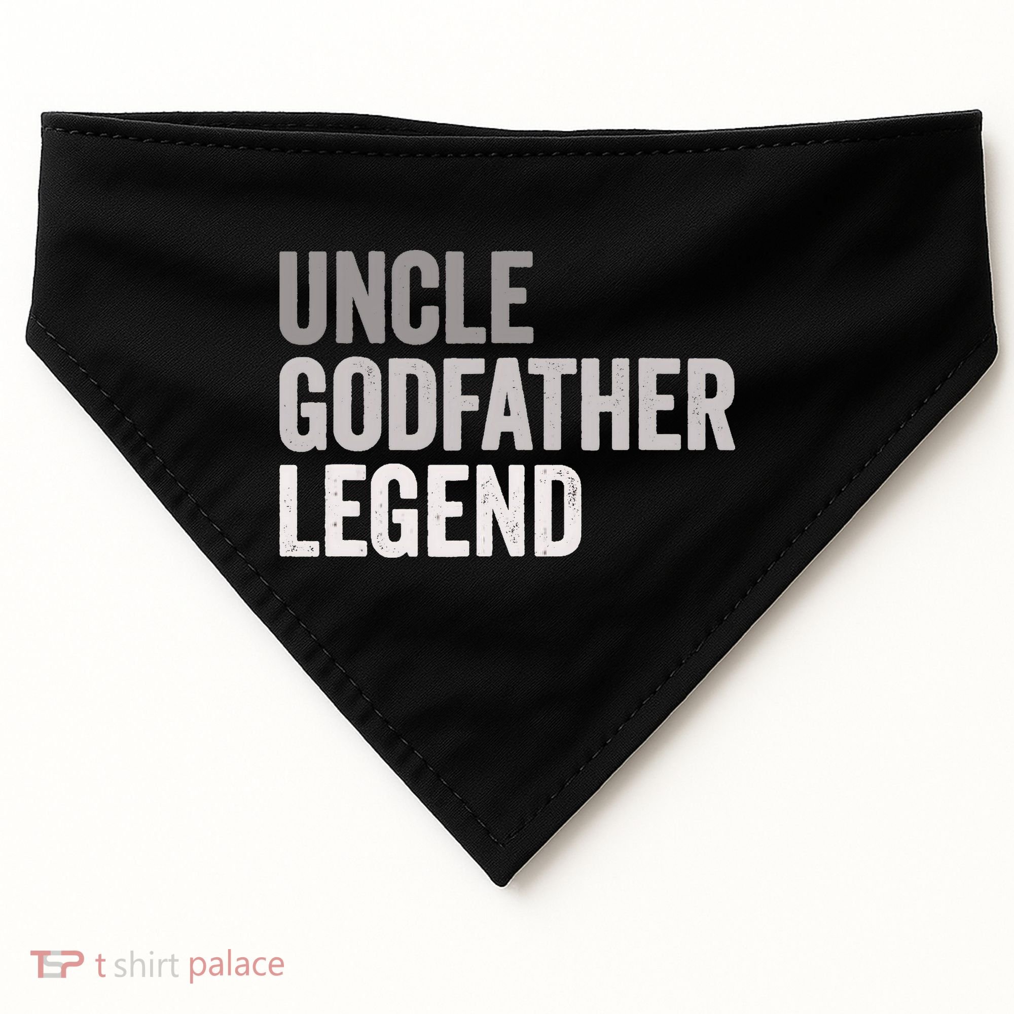 Uncle Godfather Legend For A Favorite Uncle Family Baptism USA-Made Doggie Bandana