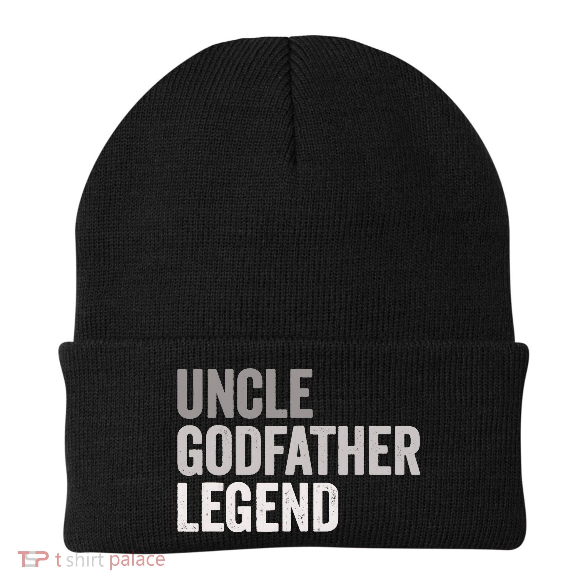 Uncle Godfather Legend For A Favorite Uncle Family Baptism Beanie