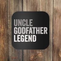 Uncle Godfather Legend For A Favorite Uncle Family Baptism Coaster thumb 0