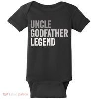 Uncle Godfather Legend For A Favorite Uncle Family Baptism Baby Bodysuit thumb 0