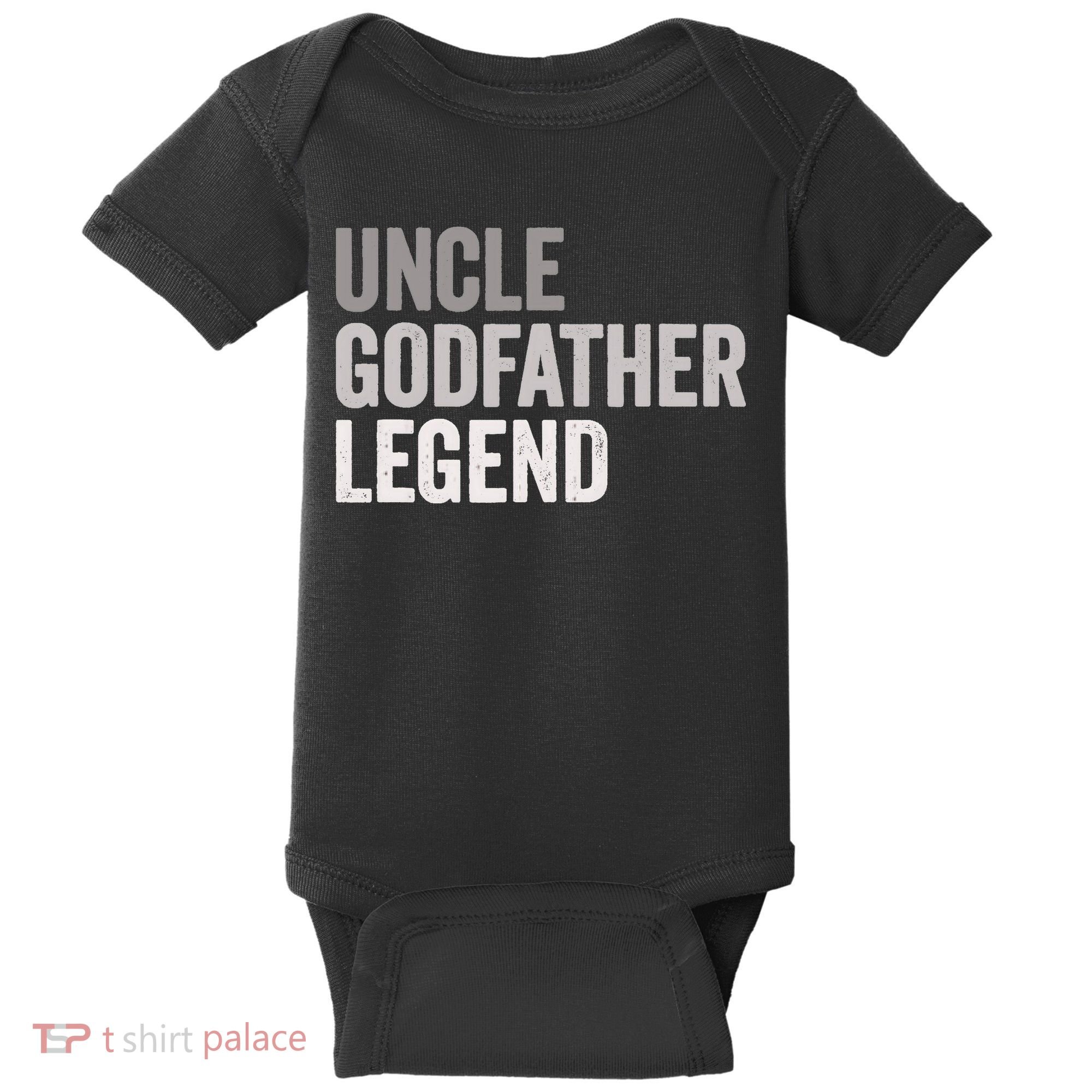 Uncle Godfather Legend For A Favorite Uncle Family Baptism Baby Bodysuit