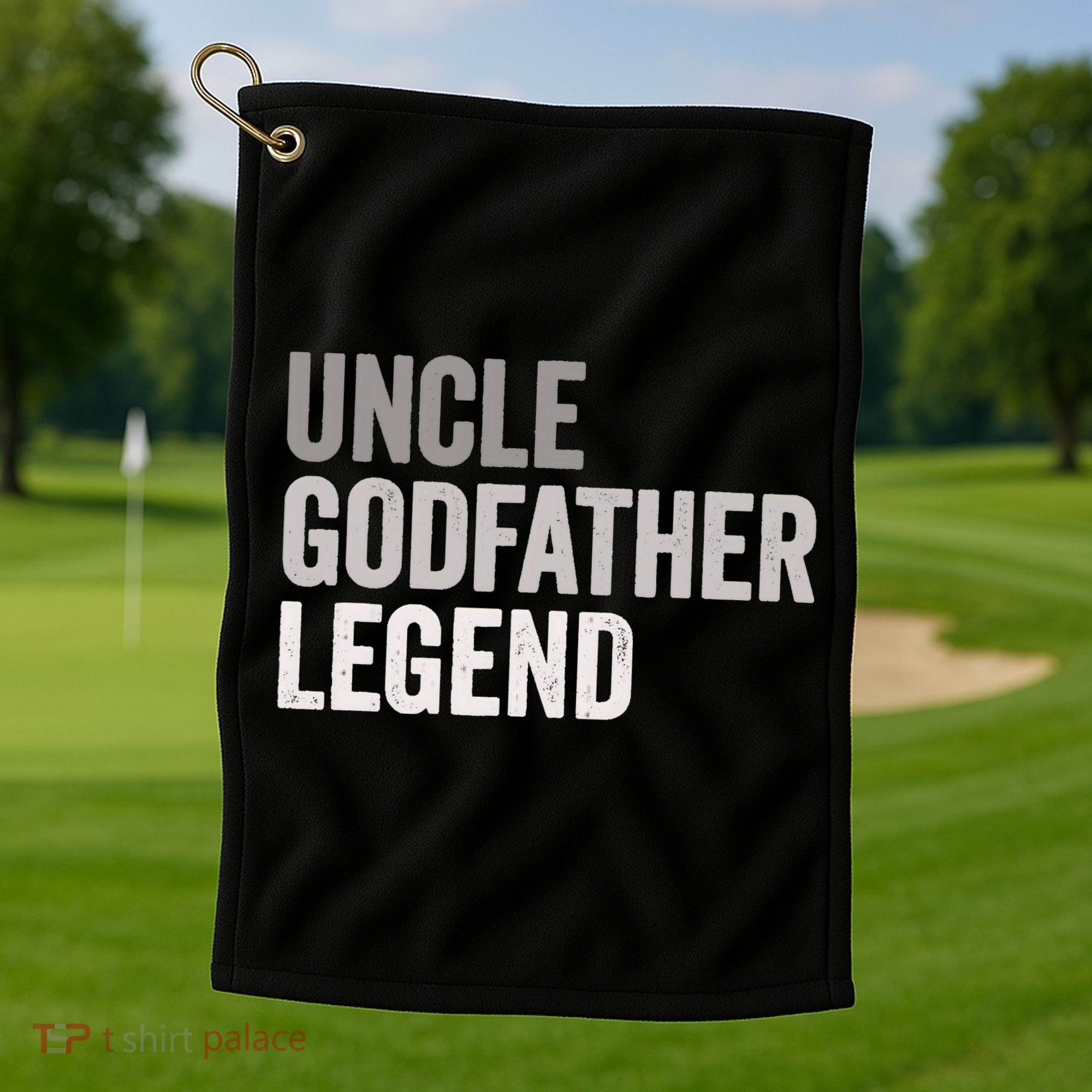 Uncle Godfather Legend For A Favorite Uncle Family Baptism Golf Towel