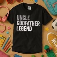 Uncle Godfather Legend For A Favorite Uncle Family Baptism Kids T-Shirt thumb 3
