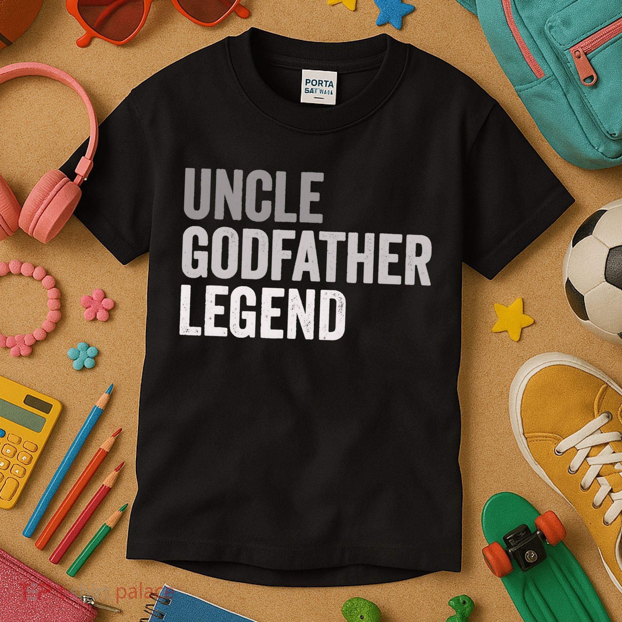 Uncle Godfather Legend For A Favorite Uncle Family Baptism Kids T-Shirt