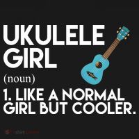 Ukulele Girl Like A Norm Girl But Cooler Apron thumb 3