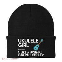 Ukulele Girl Like A Norm Girl But Cooler Beanie thumb 0