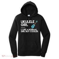 Ukulele Girl Like A Norm Girl But Cooler Women's Hoodie thumb 0
