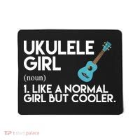 Ukulele Girl Like A Norm Girl But Cooler Mousepad thumb 0