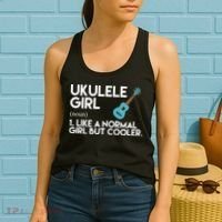 Ukulele Girl Like A Norm Girl But Cooler Women's Tank Top thumb 2