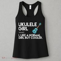 Ukulele Girl Like A Norm Girl But Cooler Women's Tank Top thumb 3