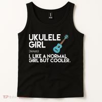Ukulele Girl Like A Norm Girl But Cooler Tank Top thumb 2