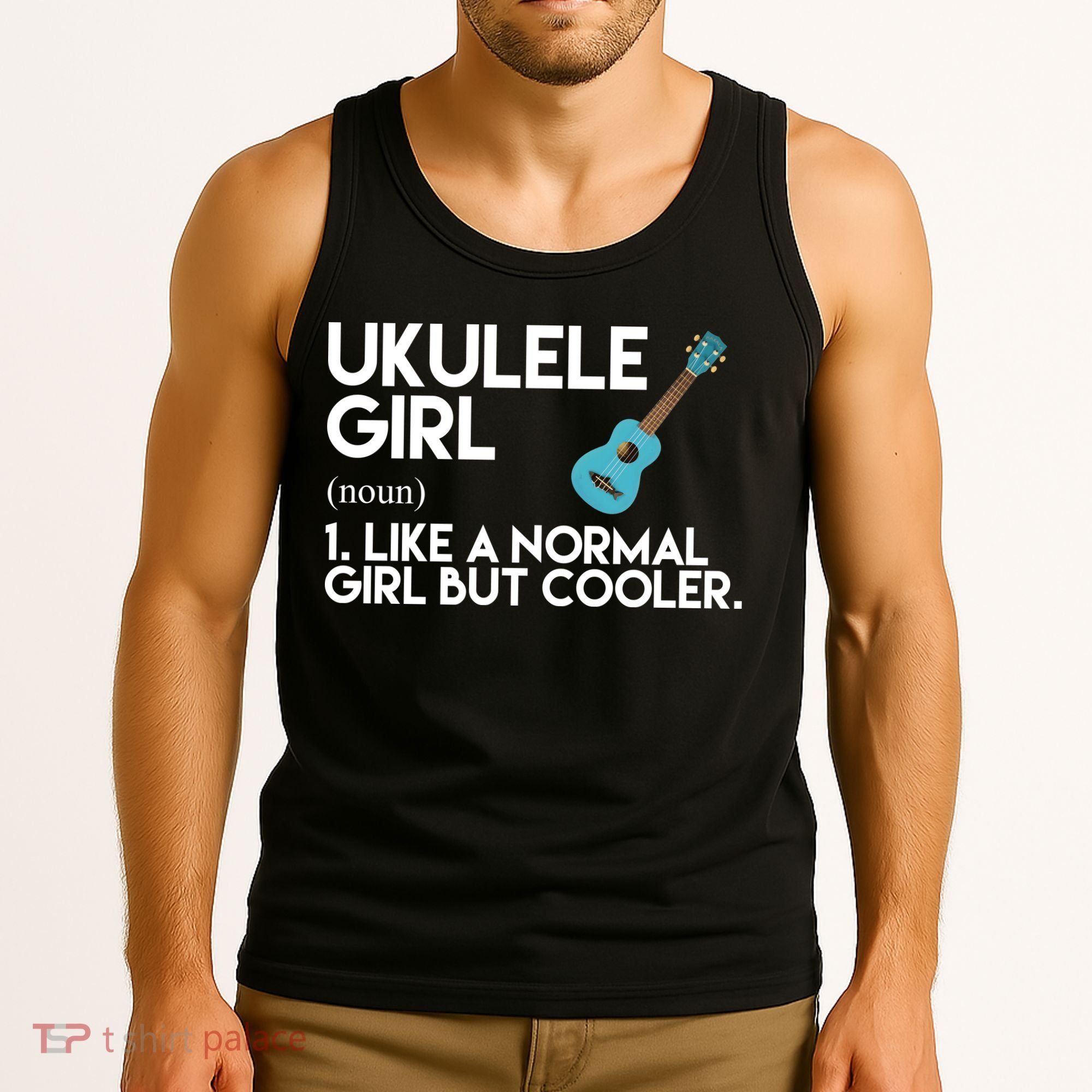 Ukulele Girl Like A Norm Girl But Cooler Tank Top