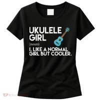Ukulele Girl Like A Norm Girl But Cooler Women's T-Shirt thumb 0