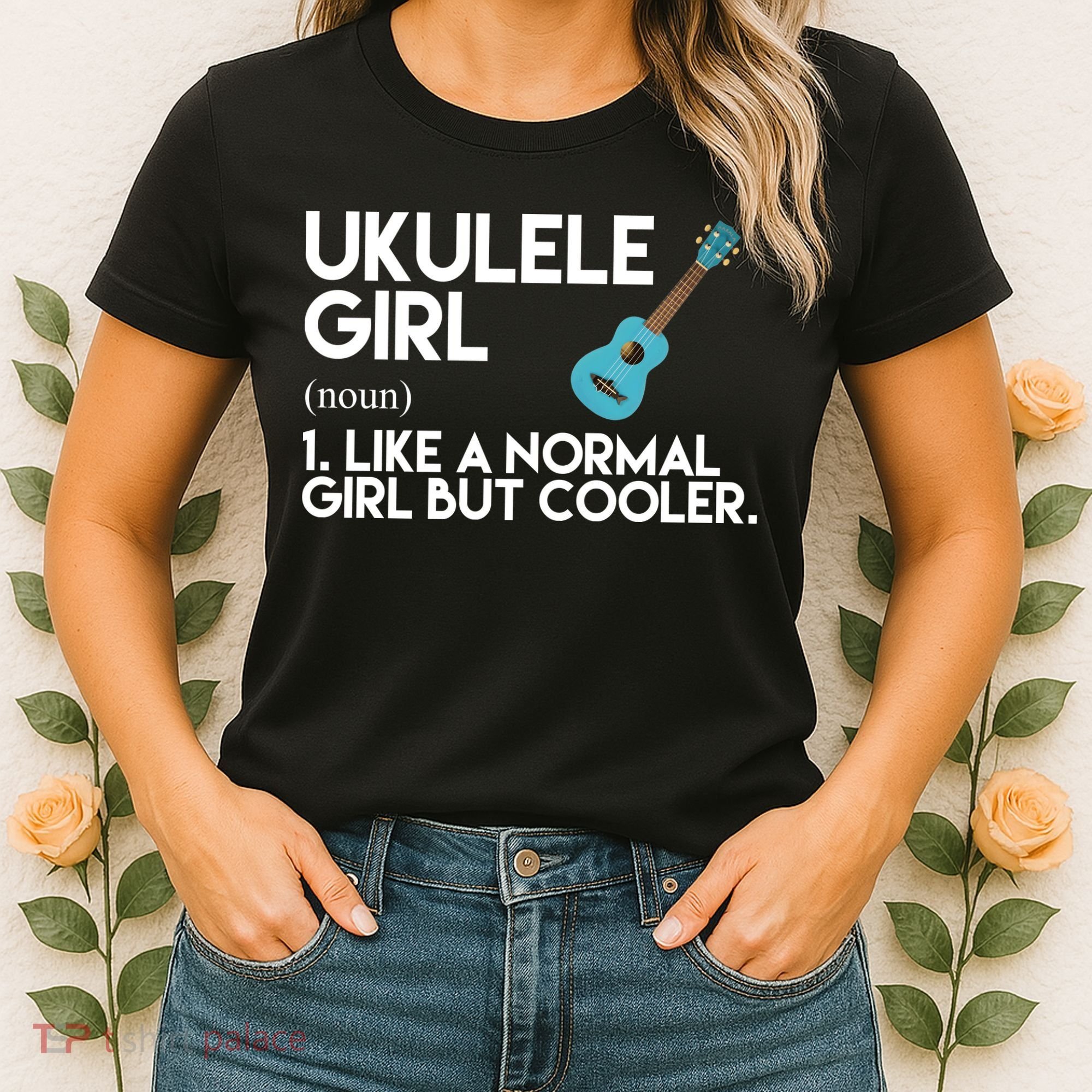 Ukulele Girl Like A Norm Girl But Cooler Women's T-Shirt