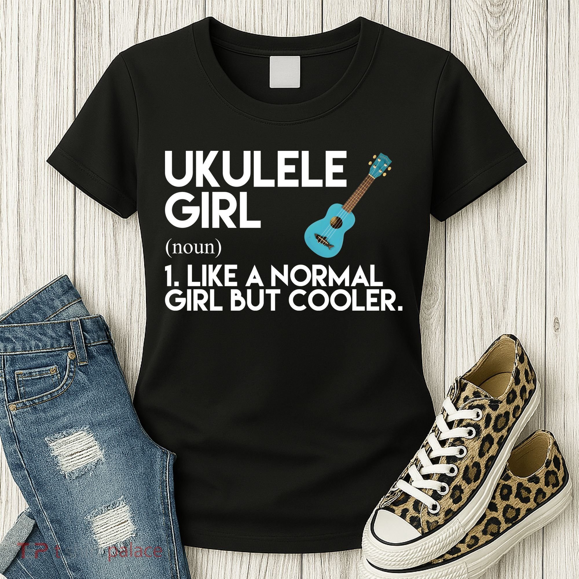 Ukulele Girl Like A Norm Girl But Cooler Women's T-Shirt