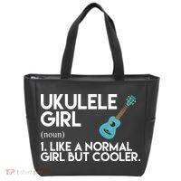 Ukulele Girl Like A Norm Girl But Cooler Tote Bag thumb 0