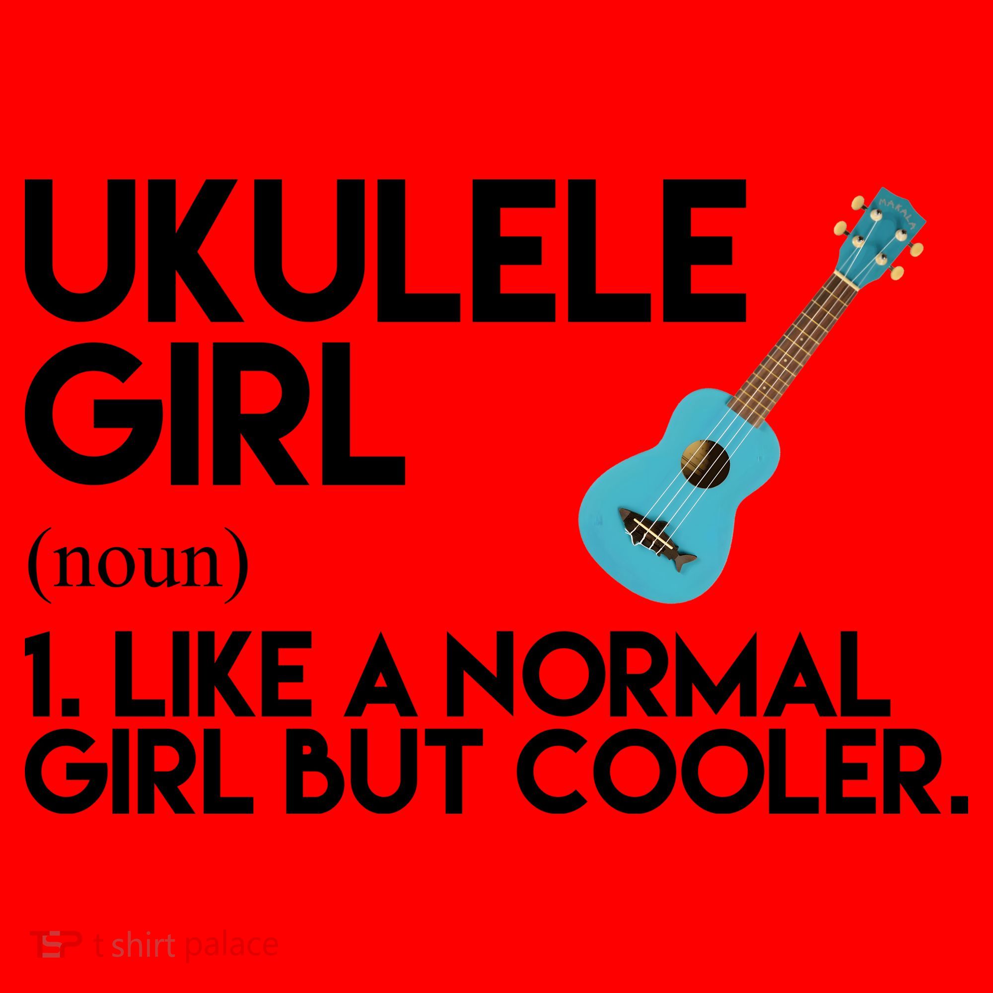 Ukulele Girl Like A Norm Girl But Cooler Santa Hat