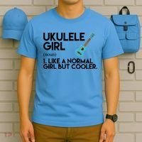 Ukulele Girl Like A Norm Girl But Cooler T-Shirt thumb 5