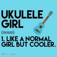 Ukulele Girl Like A Norm Girl But Cooler Kids Long Sleeve Shirt thumb 2