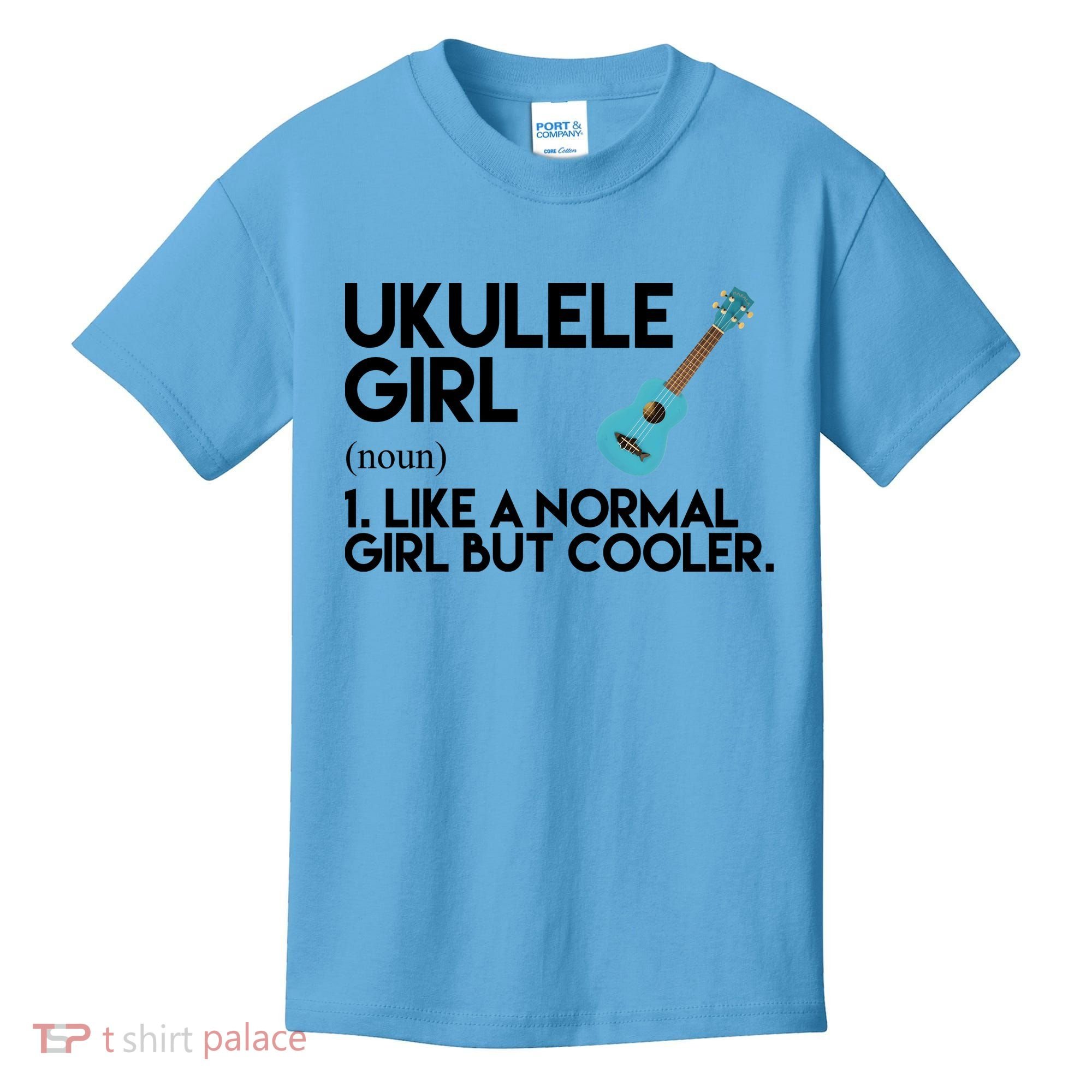 Ukulele Girl Like A Norm Girl But Cooler Kids T-Shirt