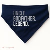  Uncle Godfather Legend Best Godfather Proposal Baptism USA-Made Doggie Bandana thumb 0