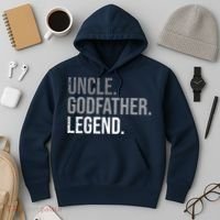  Uncle Godfather Legend Best Godfather Proposal Baptism Hoodie thumb 3