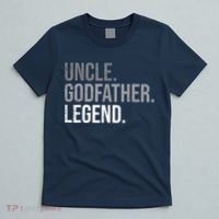  Uncle Godfather Legend Best Godfather Proposal Baptism T-Shirt thumb 5